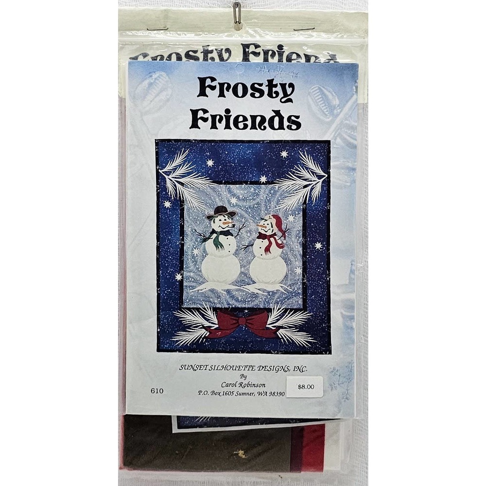 Frosty Friends Suede Applique Pack 20x24 Suede Included UNCUT